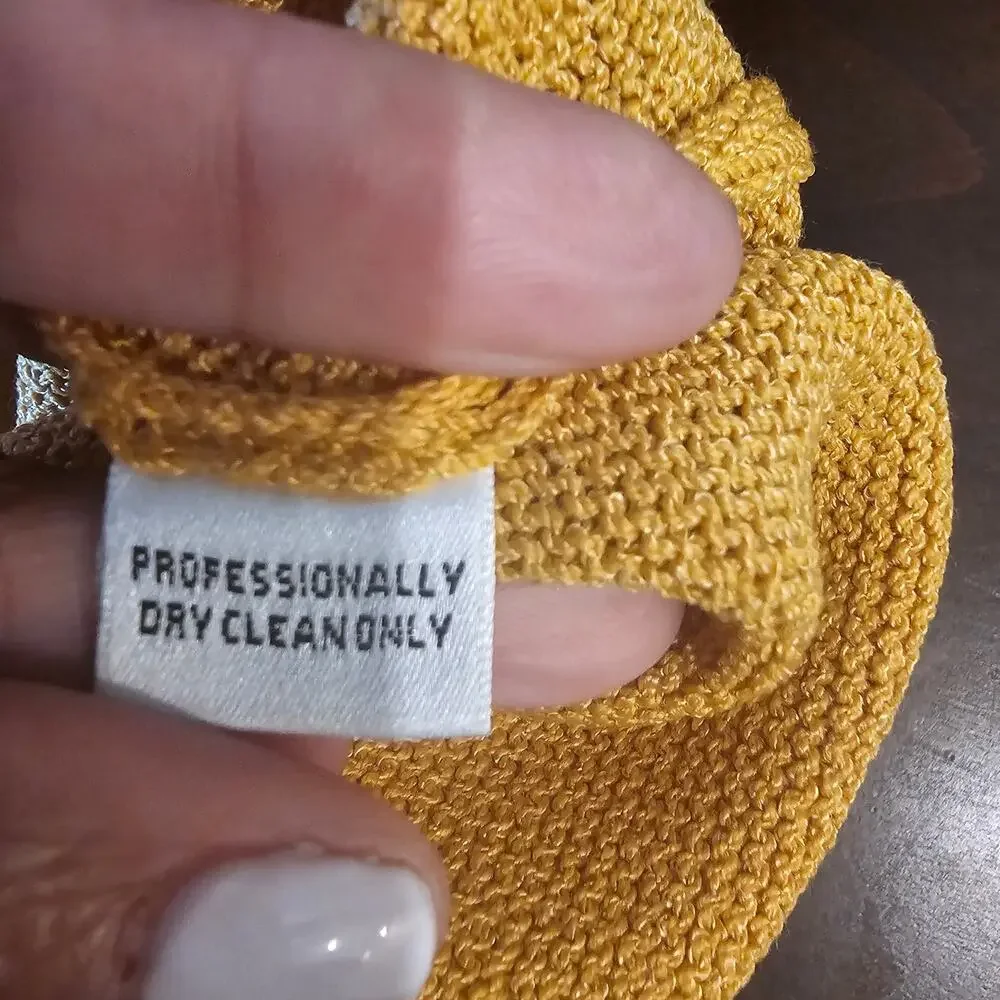 NWT St. John Yellow Knit Skirt Size 4 - Picture 5 of 5